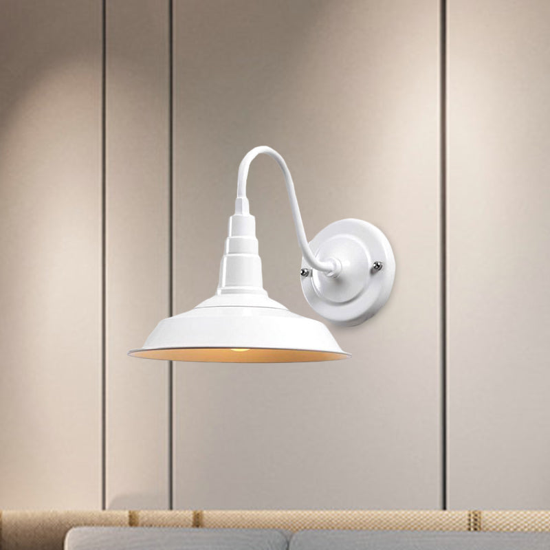 Harper Industrial Gooseneck Barn Wall Sconce