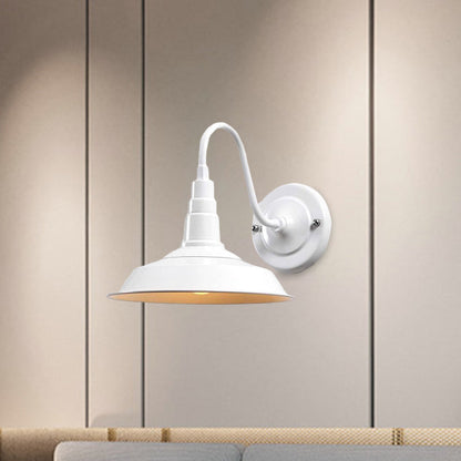 Harper Industrial Gooseneck Barn Wall Sconce