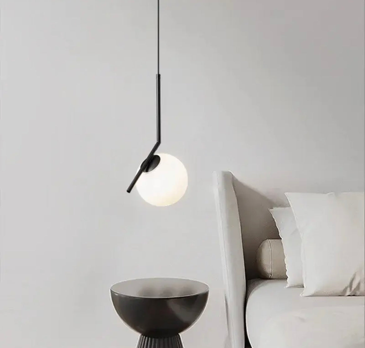 Isabelle Spherical Opal Pendant Light