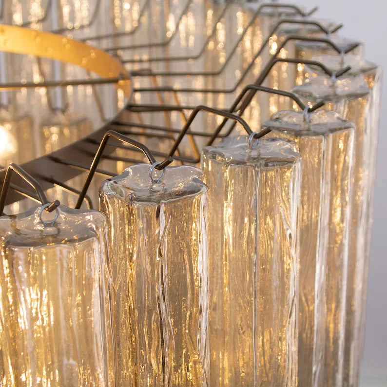 Noémie Smoked Glass Layered Chandelier