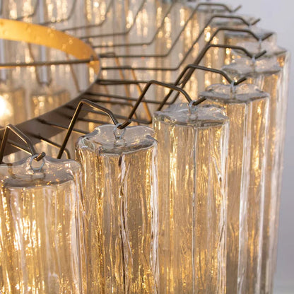 Noémie Smoked Glass Layered Chandelier