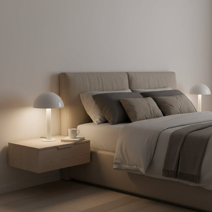 Céleste Mushroom Table Lamp with Sculptural Metal Design
