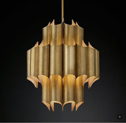 Clara Lustre Ruban Sculptural en Laiton