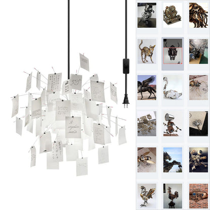 Élise Paper Art Plug-In Hanging Chandelier