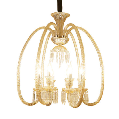 Pendentif Lustre Ancien Cristal Verre à Cognac Adélaïde