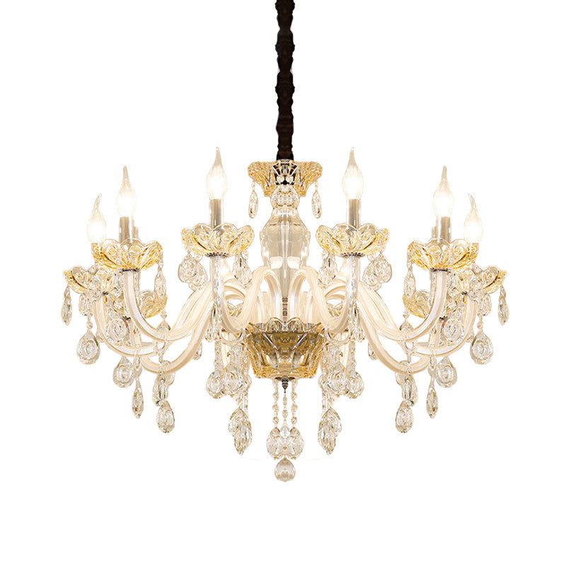 Lustre pendentif Colette White Crystal Candlestick