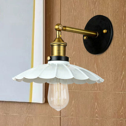 Mathilde Vintage Scalloped Rotatable Wall Lamp
