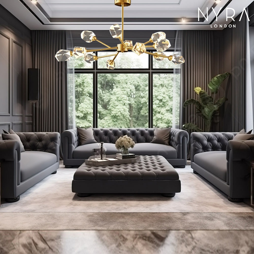 Genevieve Modern Crystal Bulb Pendant Light