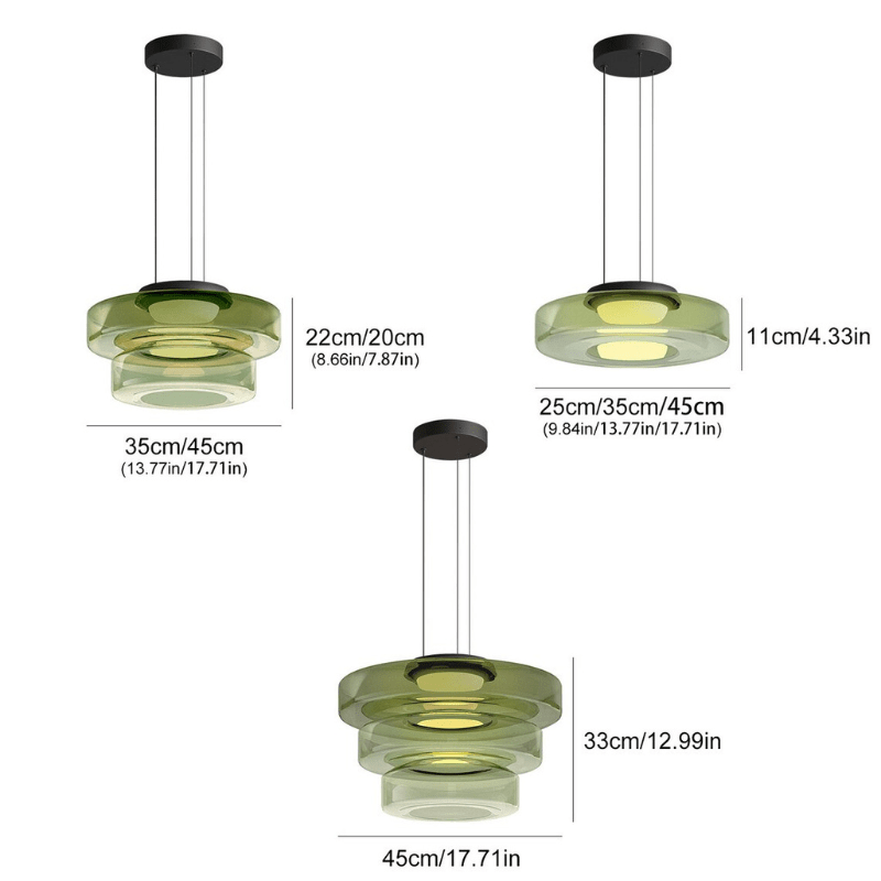 Suspension en verre scandinave Juliette