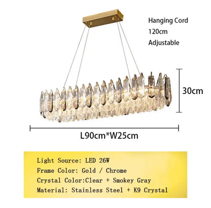 Sophie Premium K9 Crystal Modern Ceiling Light