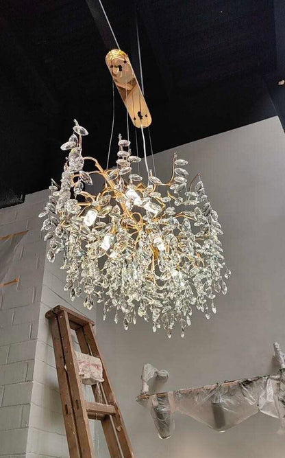 Lustre de luxe en cristal Noémie Waterdrop