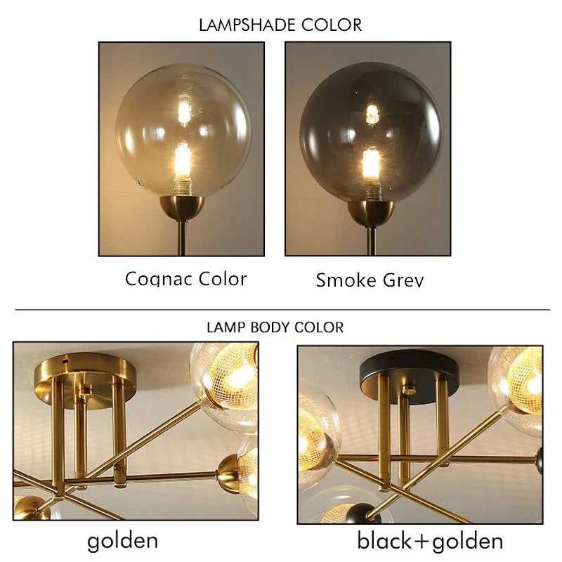 Isabelle Spherical Glass Chandelier