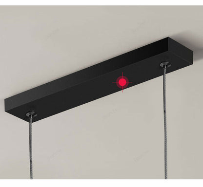 Lustre LED linéaire minimaliste Camille Plafonnier moderne or noir