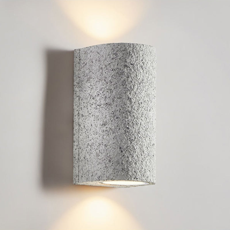 Élise Amaya LED Cement Wall Lamp Modern Up Down Sconce Light