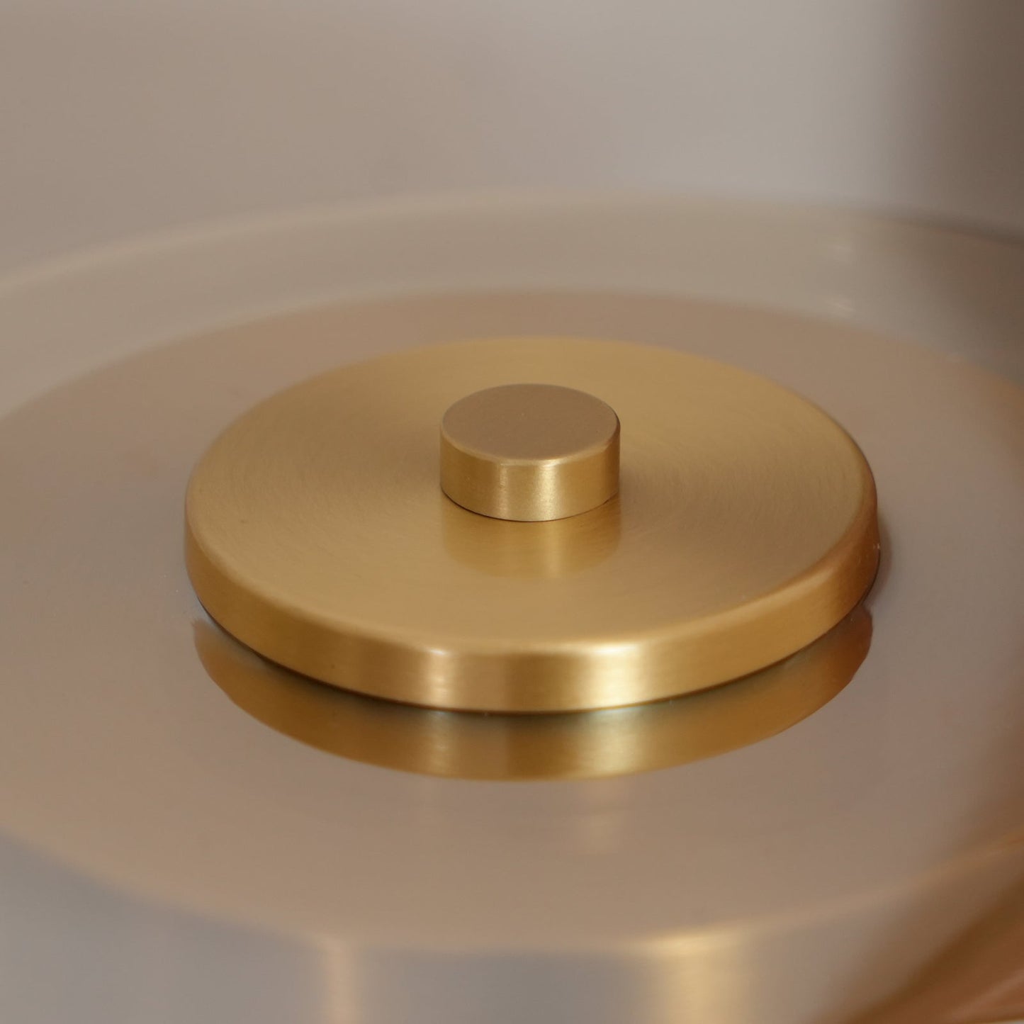 Élise Glass Table Lamp with Wooden Base and LED Dimmer