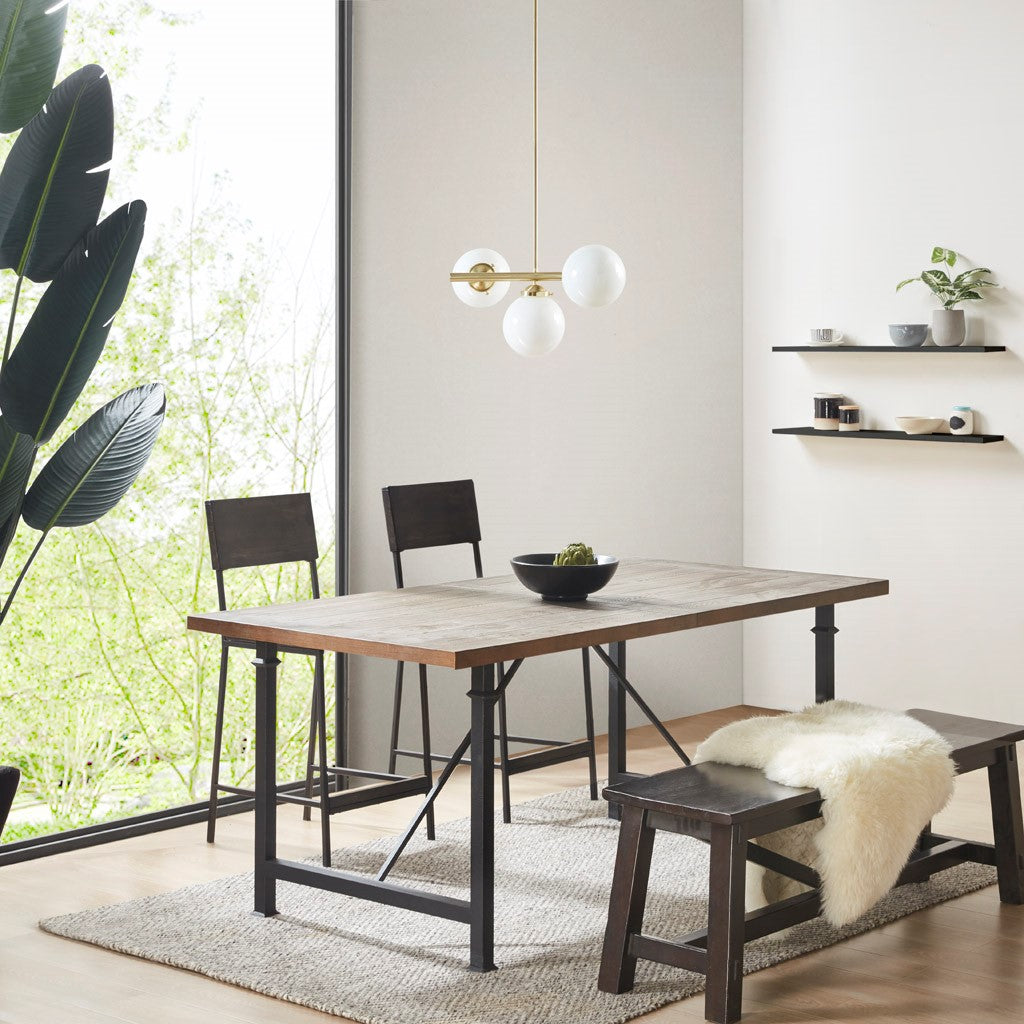 Élise Aurelia Frosted Glass Globe Chandelier