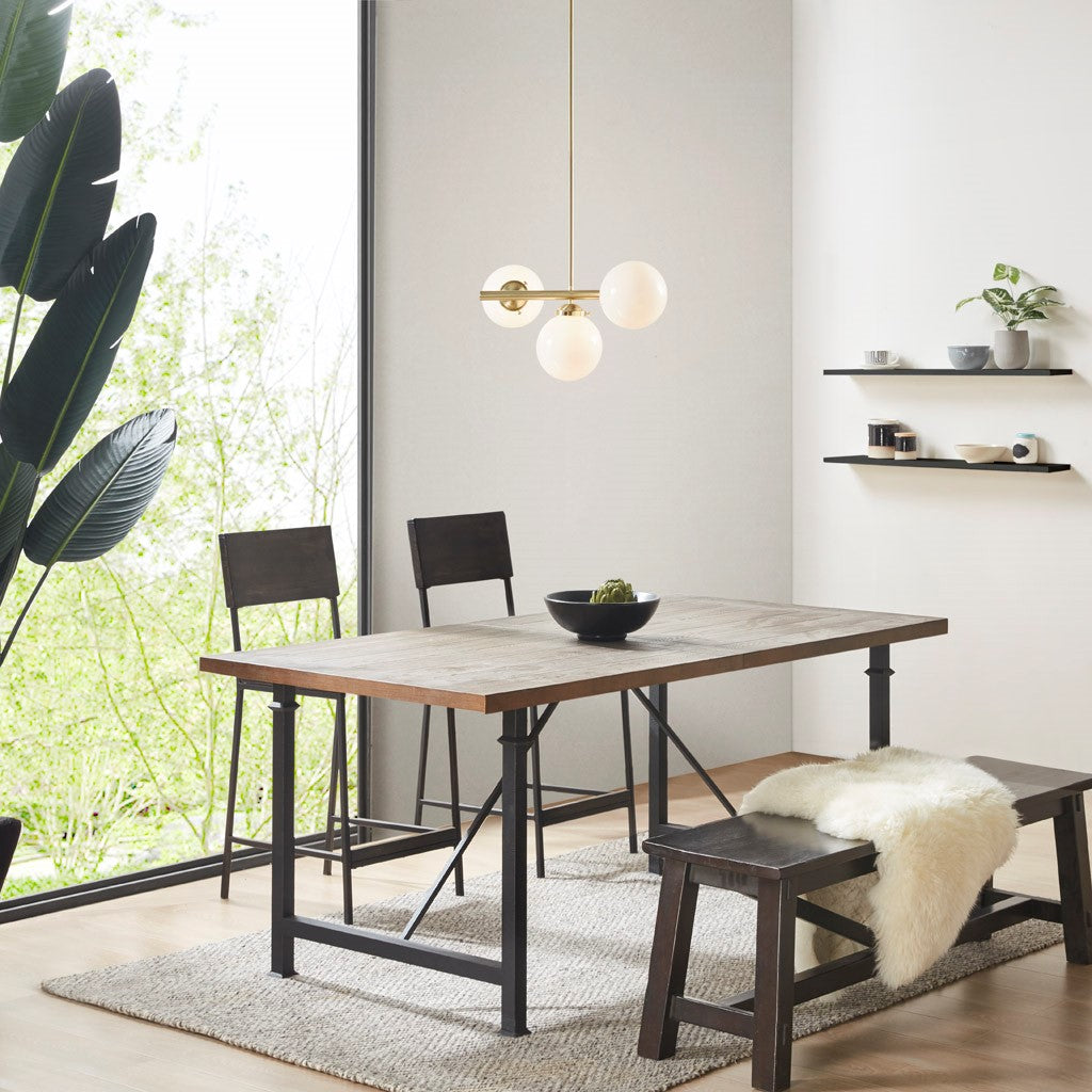 Élise Aurelia Frosted Glass Globe Chandelier