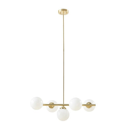 Élise Aurelia Frosted Glass Globe Chandelier