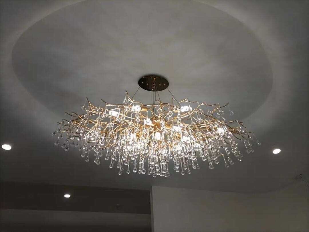 Lustre de luxe en cristal Noémie Waterdrop