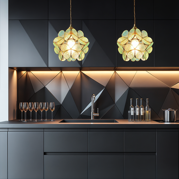 Clara Flower Glass Pendant Light