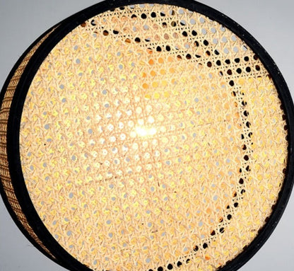 Élise Bali Rattan Round LED Pendant Light
