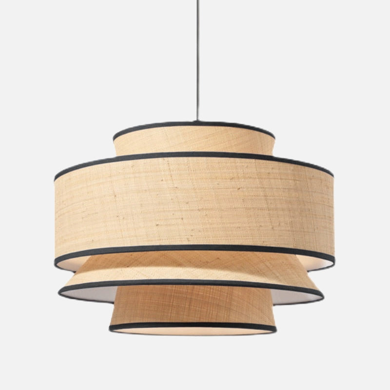 Élise Bali Sculptural Rattan LED Pendant Light