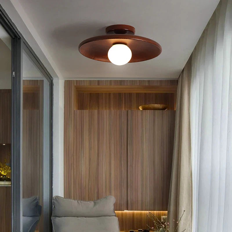 Camille Ribbed Resin LED Pendant Light Nordic Style Ceiling Lamp