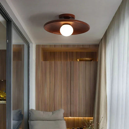 Camille Ribbed Resin LED Pendant Light Nordic Style Ceiling Lamp