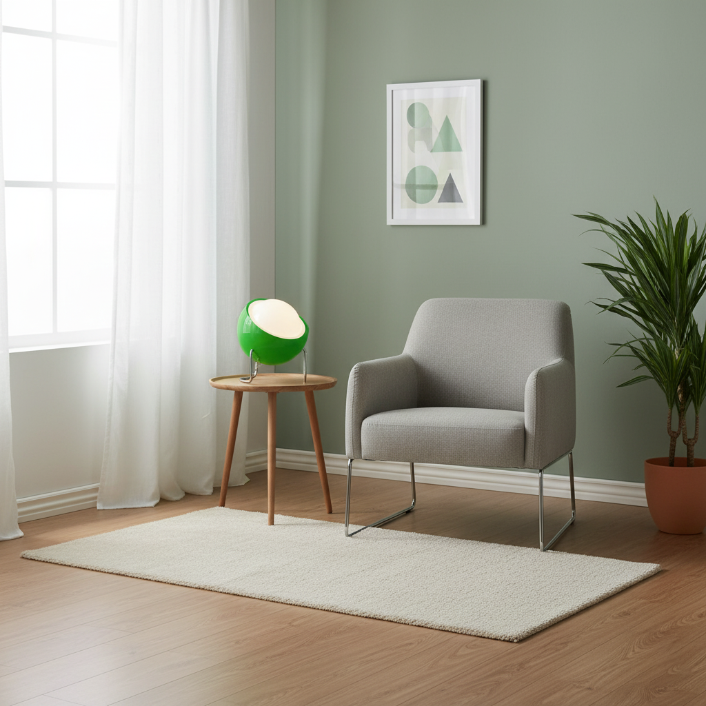 Margaux Bauhaus Dome Table Lamp with Curved Metal Base