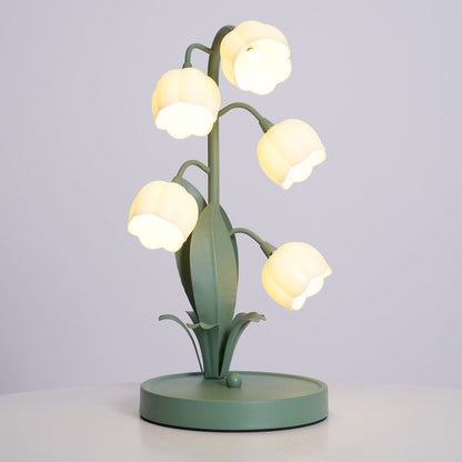 Élodie Orchid Blossom Table Lamp with Artistic Floral Design