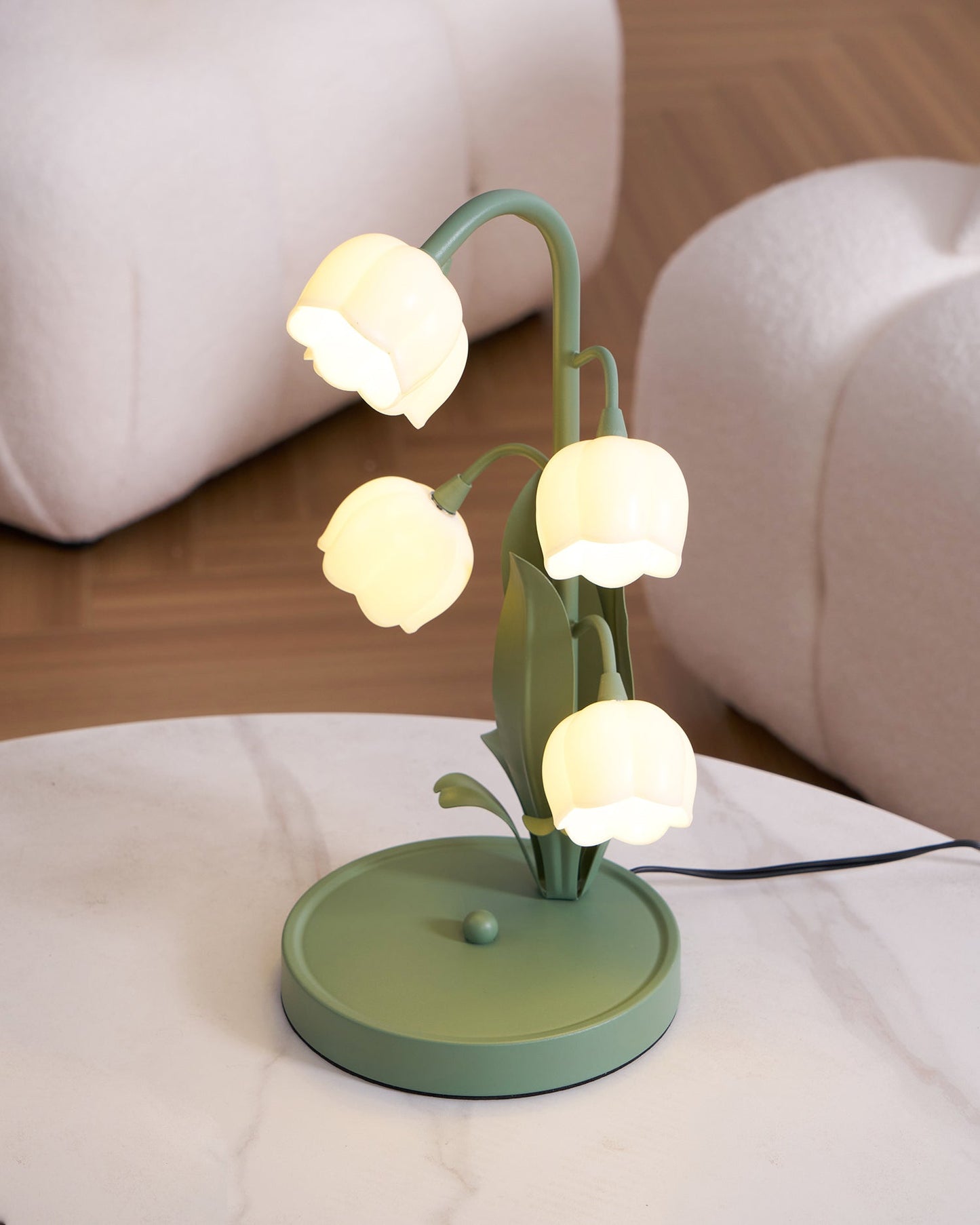Élodie Orchid Blossom Table Lamp with Artistic Floral Design