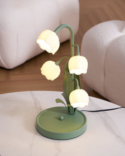 Élodie Orchid Blossom Table Lamp with Artistic Floral Design