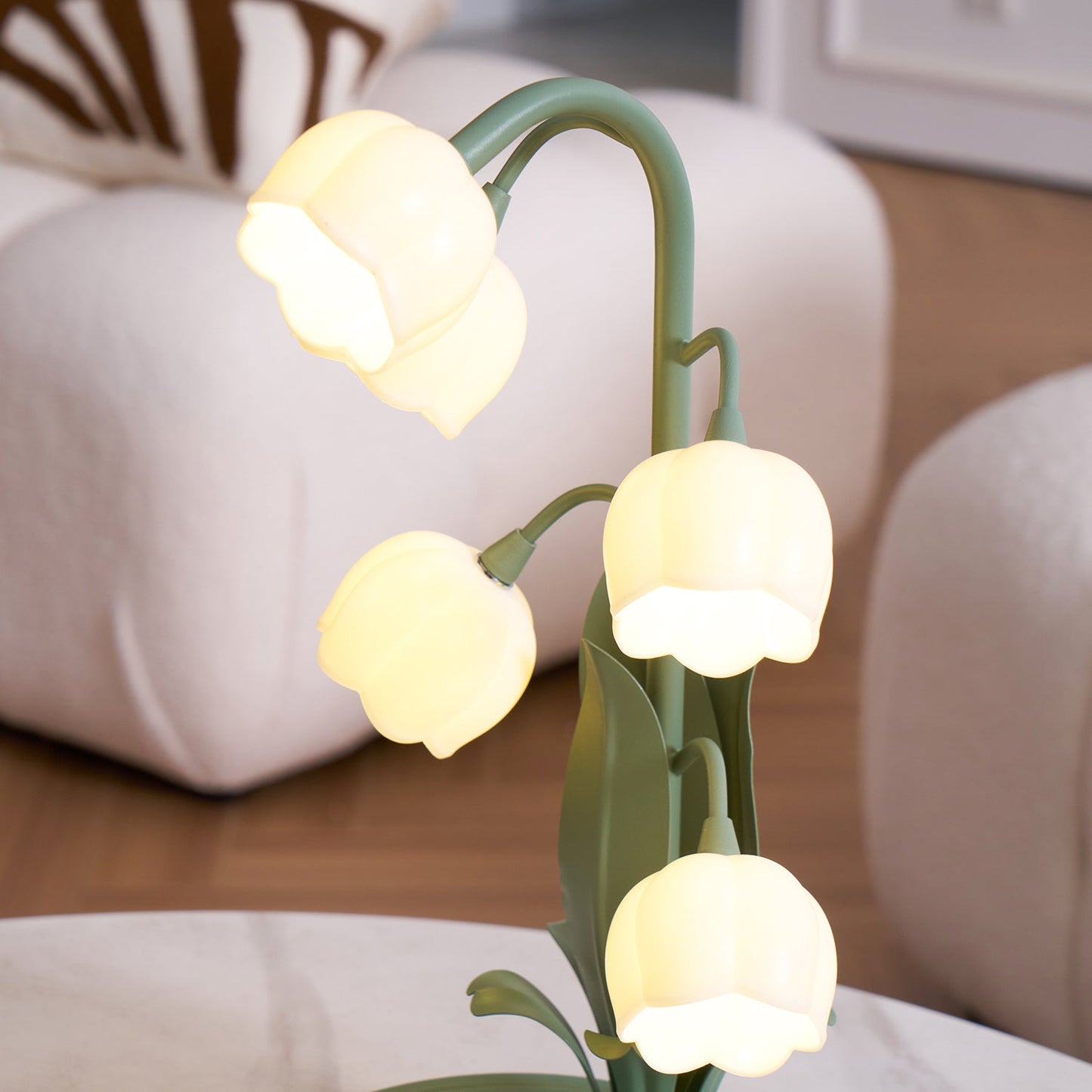 Élodie Orchid Blossom Table Lamp with Artistic Floral Design
