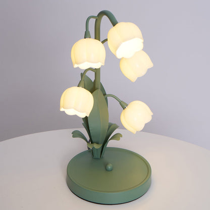 Élodie Orchid Blossom Table Lamp with Artistic Floral Design