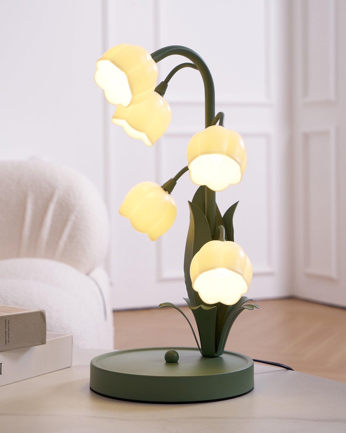 Élodie Orchid Blossom Table Lamp with Artistic Floral Design