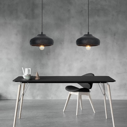 Suspension Sophie Blackwood en résine imitation bois