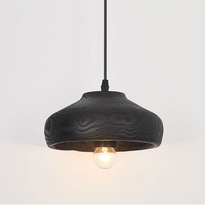 Suspension Sophie Blackwood en résine imitation bois