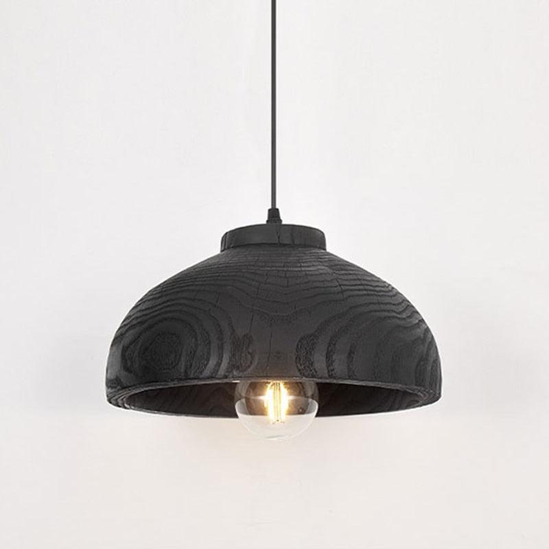 Suspension Sophie Blackwood en résine imitation bois