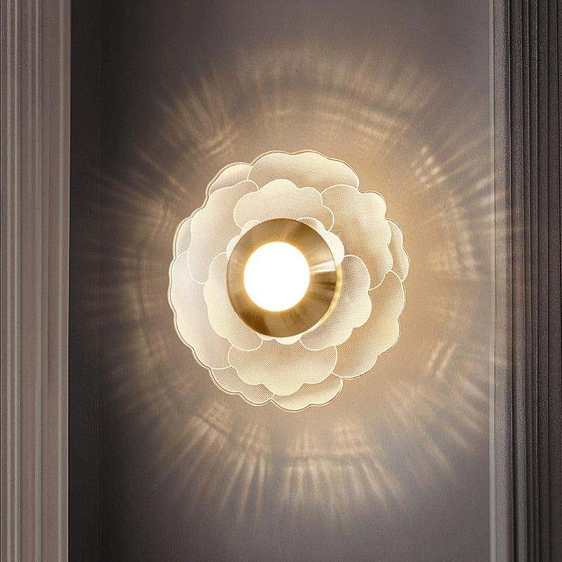 Élise Bloom Petal Acrylic Wall Lamp