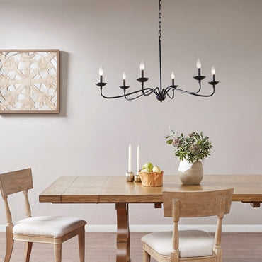 Élise Brighton Farmhouse 6-Light Metal Chandelier