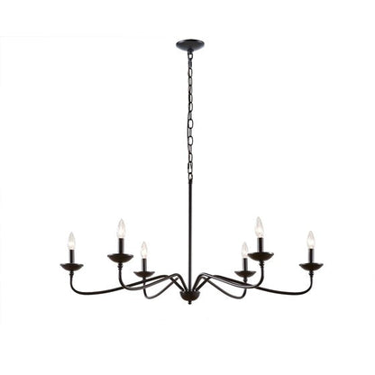 Élise Brighton Farmhouse 6-Light Metal Chandelier