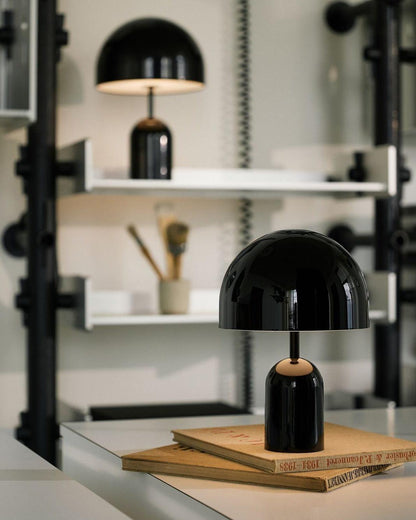 Émilie Portable Glossy LED Table Lamp with Modern Curves