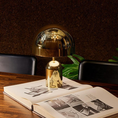 Émilie Portable Glossy LED Table Lamp with Modern Curves