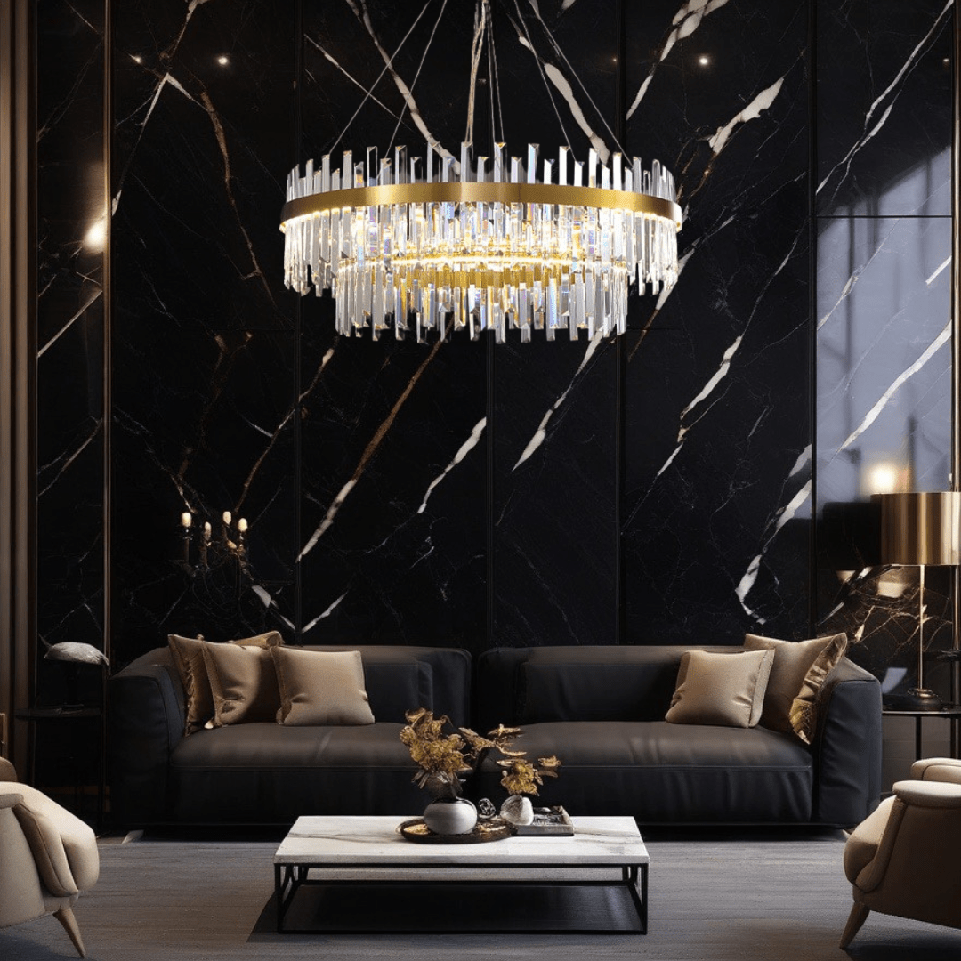 Celeste Orion Handcrafted Crystal Chandelier