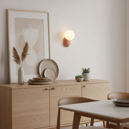 Aurélie Applique Murale Cantilever Résine et Verre Éclairage Décoratif