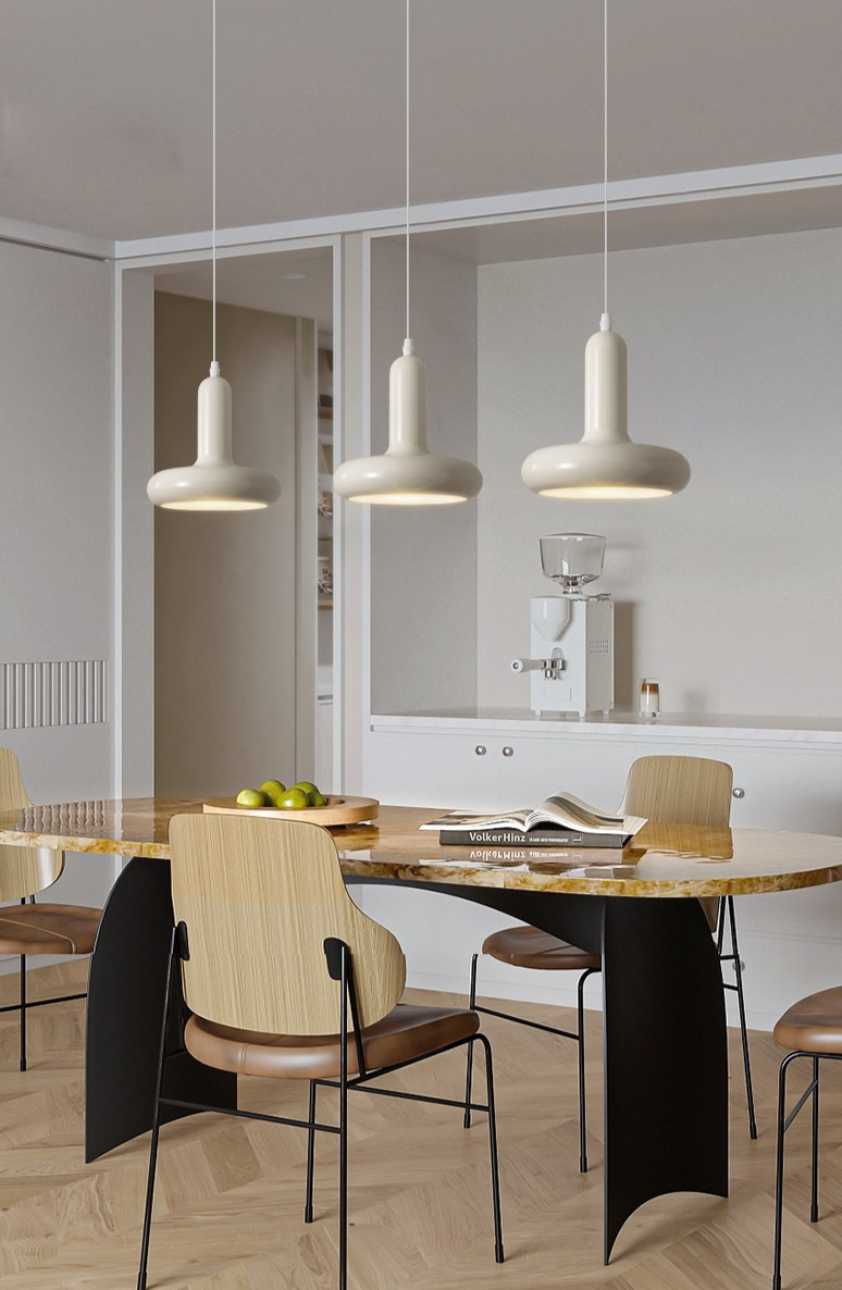 Élise Capsule White Retro LED Pendant Light