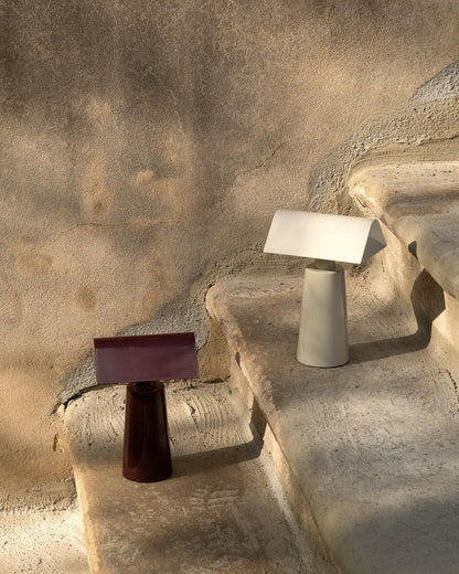 Camélia Modern Caret LED Table Lamp with Geometric Design