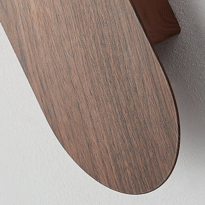 Amélie Carlyle Wall Lamp with Frosted Globe and Wood Base