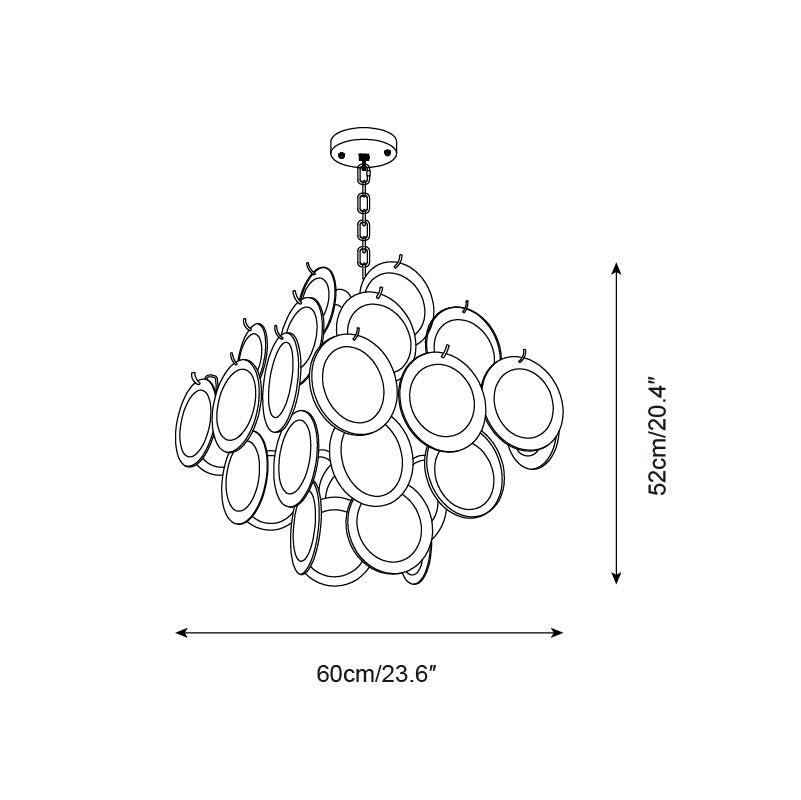 Isaline Carmosa Murano-Style Glass Chandelier