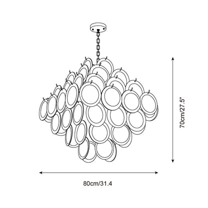 Isaline Carmosa Murano-Style Glass Chandelier